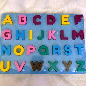 Wooden Peg Alphabet Set of 2 - New Sealed